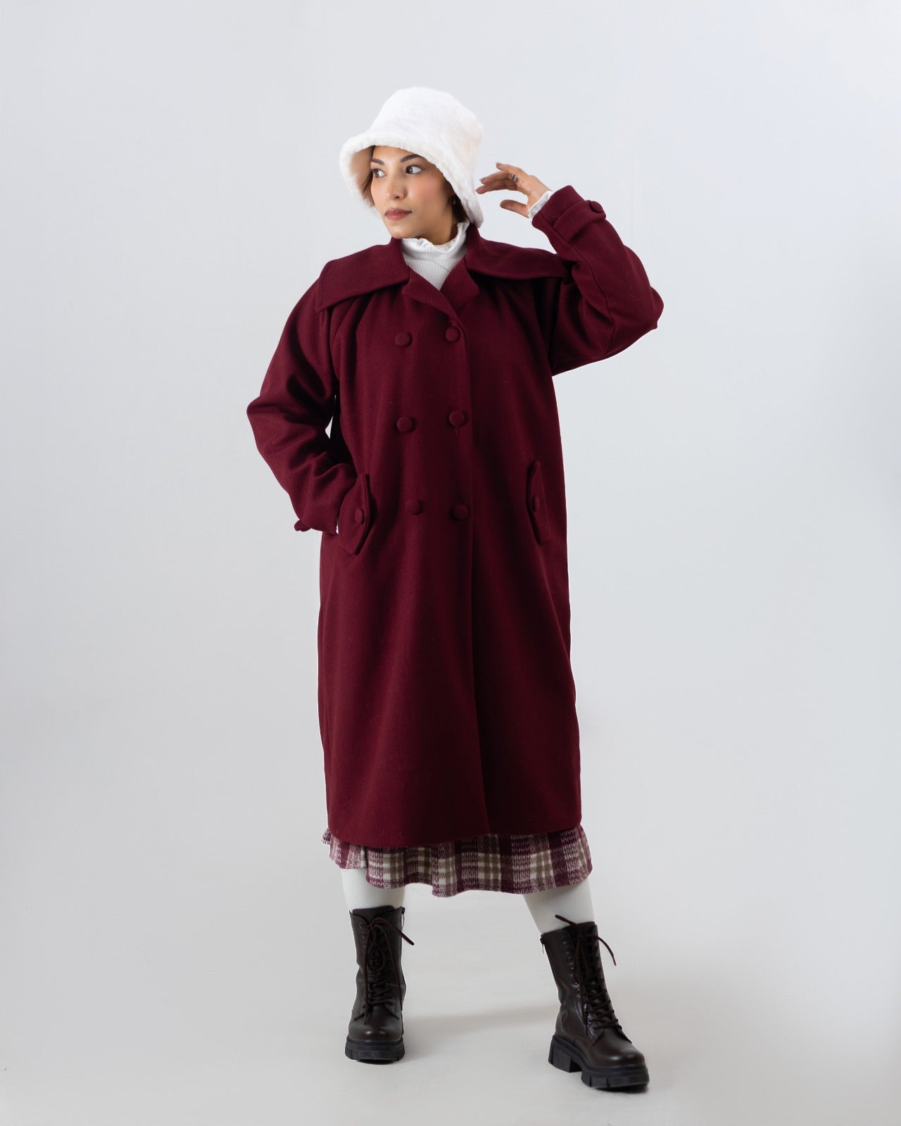 Burgundy Coat