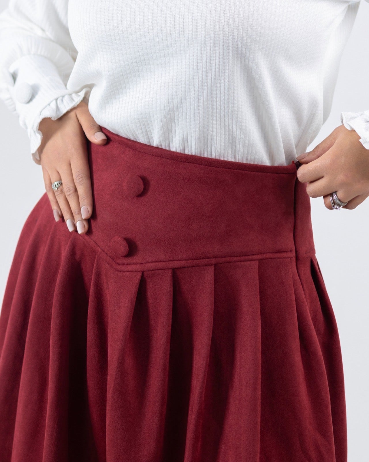 Burgundy Skirt